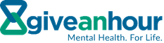 Logo of Give an Hour, featuring the name and slogan 'Mental Health. For Life.'